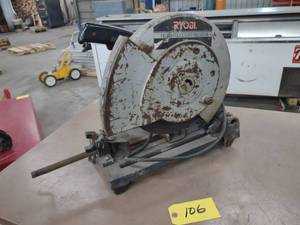 lot 106 image: Ryobi 14 Chop Saw, Works...