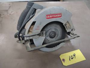 lot 109 image: Craftsman 7 14 Circular Saw, Works...