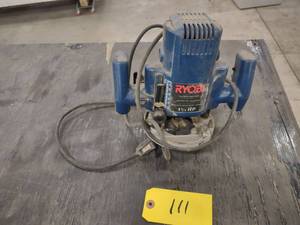 lot 111 image: Ryobi 1.75 hp. Plunge Router, Works...