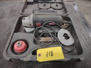 lot 118 image: Craftsman Angle Grinder, Works...