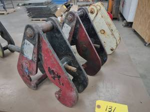lot 131 image: (3) 5 Ton Beam Clamps...