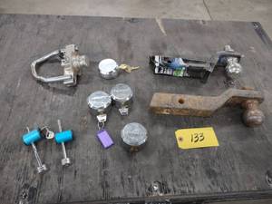 lot 133 image: (2) 2 516 Ball Hitches, & Assorte...