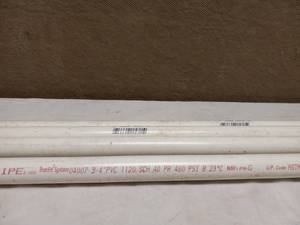 (4) LONG PVC PIPE