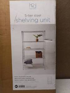 HCD 5 TIER STEEL SHELVING UNIT