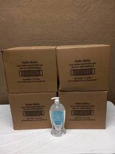 (4) BOXES OF HELLO BELLO HAND SANITIZER