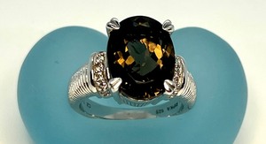lot 30 image: Judith Ripka Smoky Quartz Cubic Zirconia Ring
