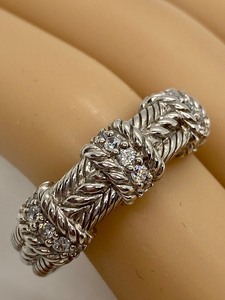 lot 54 image: Judith Ripka Sterling and Cubic Zirconia Ring