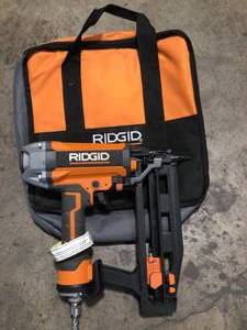 lot 21 image: Ridgid Nailer Tool Only Customer Returns See Terms on Auction