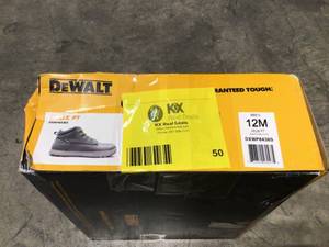 lot 50 image: DEWALT Mens Helix PTWP Waterproof 6 in. Work Boots - Soft Toe - Brown Crazy Horse Size 12(M) Customer Returns See Terms on Auction