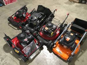 Mix Lot of Lawn Mowers - Various Models , Brands and Conditions used  - Review all pictures