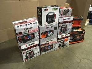Mix Lot of Vector Battery StartersChargers - Various sizes and conditions - review all pictures