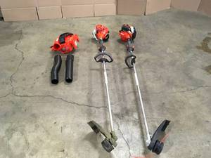 lot 4 image: Mix lot of 2 Echo Trimmers Straight Shaft and 1 Blower - Customer Returns - review all pictures