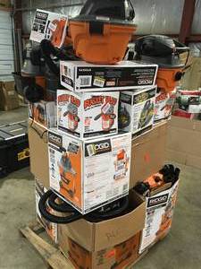 lot 5 image: Mix lot of Ridgid Shop Vaccums, Various Sizes and Conditions - review all pictures