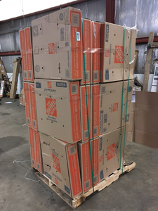 lot 7 image: Pallet of The Home Depot Heavy-Duty Medium Adjustable TV and Picture Moving Box with Handles, Review all pictures