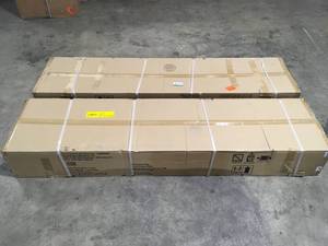 lot 15 image: Lot of 2 Husky Ready-to-Assemble 24-Gauge Steel Freestanding Garage Cabinet in Black  Customer Returns  review all pictures