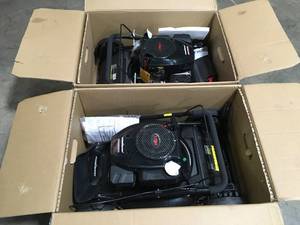 lot 17 image: PowerSmart 21 in. 170 cc Gas 2-in-1 Walk Behind Push Lawn Mower - Lot of 2 - review all pictures