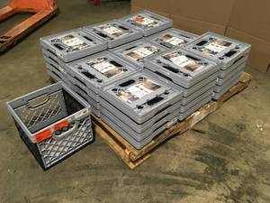 lot 38 image: Clever Crates 25 l Collapsible Milk Crate in Grey - Review all pictures