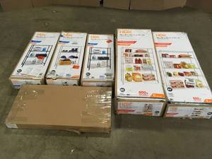 Mix Lot of HDX Storage Racks - various sizes and conditions Review all pictures