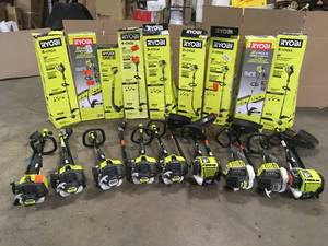 Mix lot of Ryobi String Trimmers - various models and conditions Customer Returns - Review all pictures