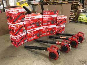 Mix Lot of Homelite Blowers and Trimmers - Various Conditions -Review all pictures