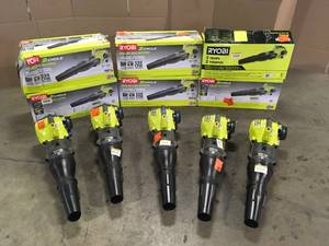 Mix Lot of Ryobi Blowers -  various models and conditions Customer Returns - Review all pictures