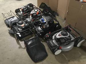 Mix Lot of Lawn Mowers, Various Sizes and Conditions - Review all pictures Customer Returns