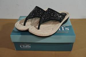 NEW Cliffs Bling Wedge Sandals - Womens 8