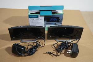 LaCrosse Atomic Curved LED Alarm Clocks