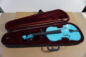 Light Blue Student Violin with Case