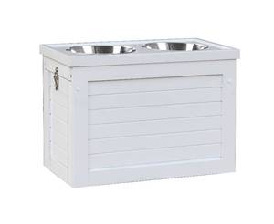 Elevated Pet Feeder with Storage