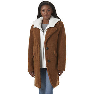 Steve Madden Sherpa-Lined Fleece Cardigan - Womens Medium