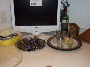 lot 52 image: Insignia 19 LCD TV Receiver with r...