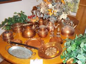 lot 69 image: Large Lot of Copper Decor and Other...