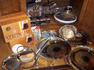 lot 86 image: Multiple Silver Platters and Servin...