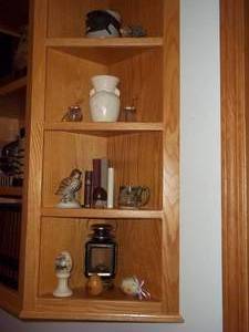 lot 165 image: Items on Corner Shelves, downstairs