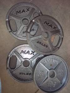 lot 34 image: Lot of (4) Max heavy duty metal 25l...