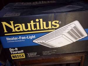 lot 311 image: Nautilus DIY Bathroom Heater-fan-li...
