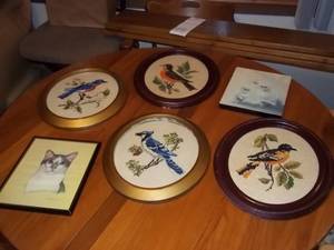 lot 551 image: Assortment of framed animal wall de...