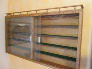 lot 297 image: Very sturdy Wood Encased Wall Hangi...
