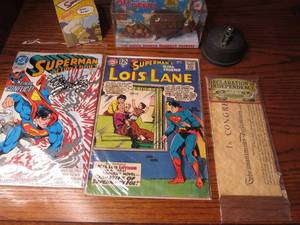 lot 436 image: July 1991 DC comics Superman in Act...