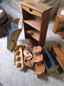 lot 508 image: Lot of misc wood display shelves wi...