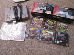 lot 515 image: Original Sony Playstation, memory c...