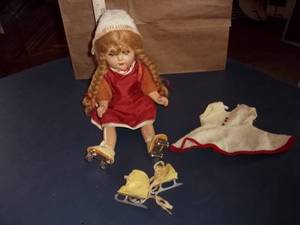 lot 383 image: Vintage doll...