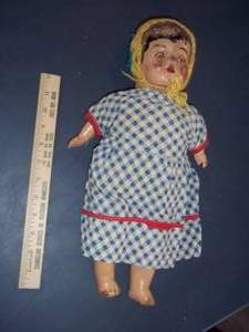 lot 385 image: Vintage doll...