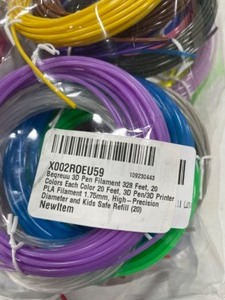 lot 73 image: 4 sets of New 3D printer Pen Filament Multiple colors