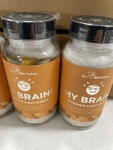 lot 79 image: 5 bottles New EU Naturals My Brain capsules