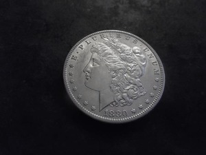 1880 O Micro O Morgan Silver Dollar