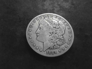 1884 S Morgan Silver Dollar
