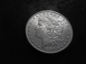 1891 CC Morgan Silver Dollar