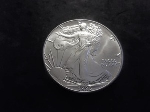 1986 Silver Eagle Dollar 1 Oz. 99.9 Fine Silver MS From Unc Roll